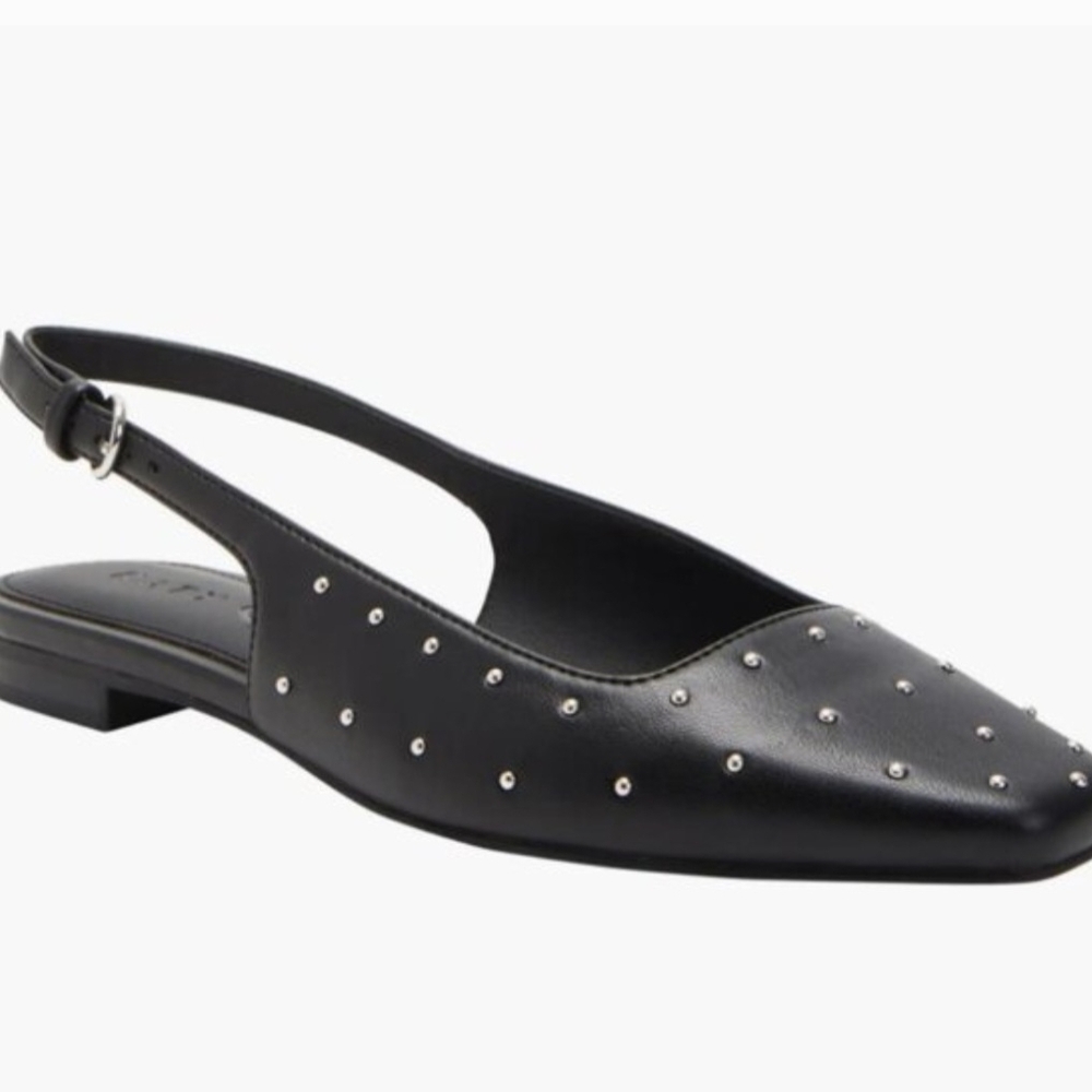 Size 7 Katy Perry Collections Black Studded Flats